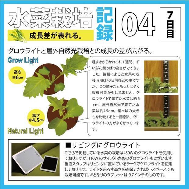 グロウライト ファンレス 薄型 設計 450W 180cm×180cm アングル120度