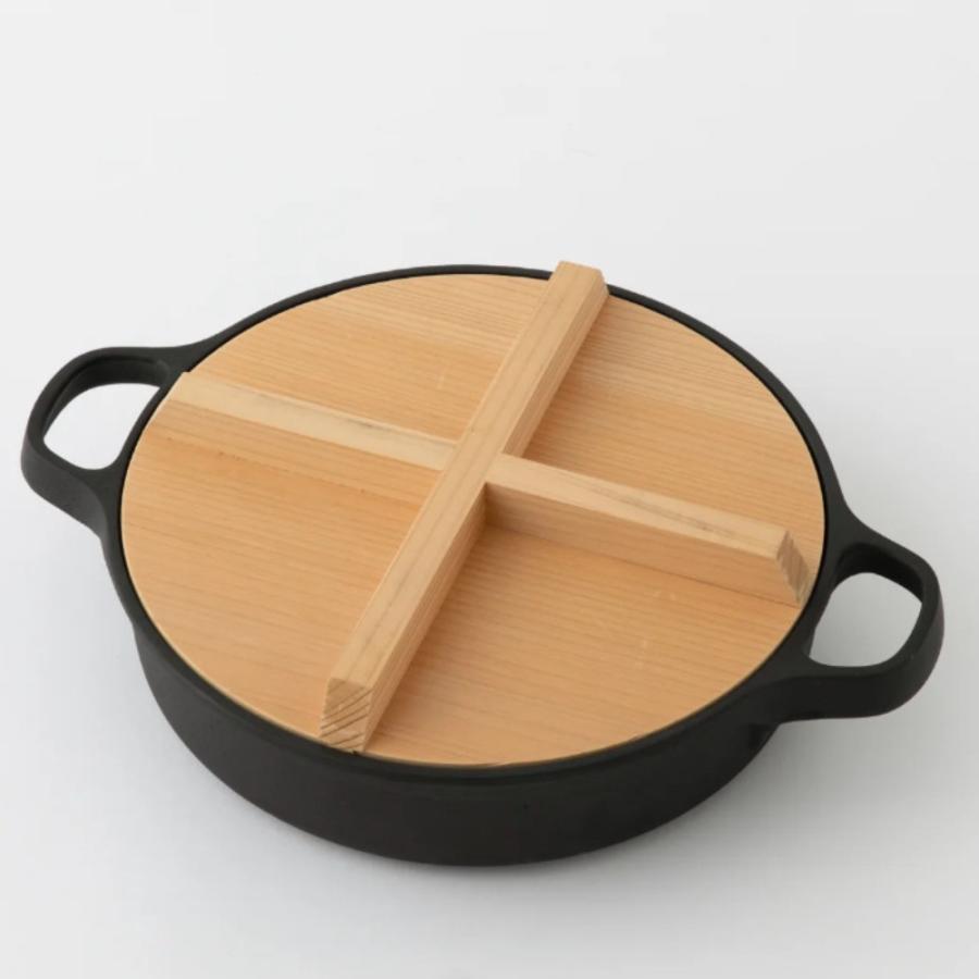 OIGEN（オイゲン） 及源鋳造 南部鉄器 鉄鍋 JYO 24cm 木蓋付き 日本製