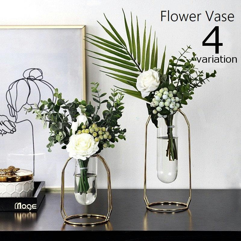 花瓶 花びん フラワーベース ワイヤーアート風 花器 装飾 フラワー