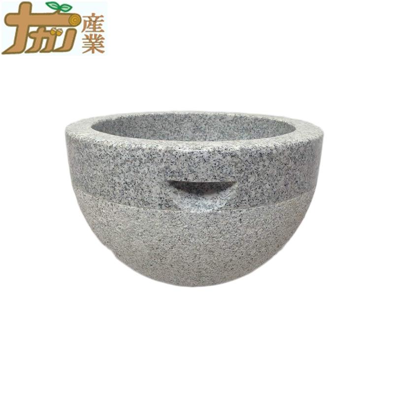 みかげ石 鉢形もちつき臼 三升用 直径41×高さ24cm 餅 もち 餅つき