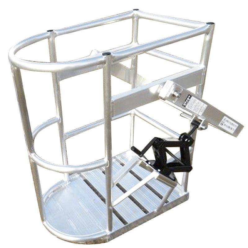 ゴンドラ 高所作業クレーン用 アルミ 先丸大 ジャッキ式 二重パイプ