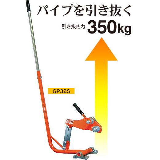 強力 パイプ 抜き ぬい太郎 G32S 12.7-31.8mm 管用 パイプハウス 管