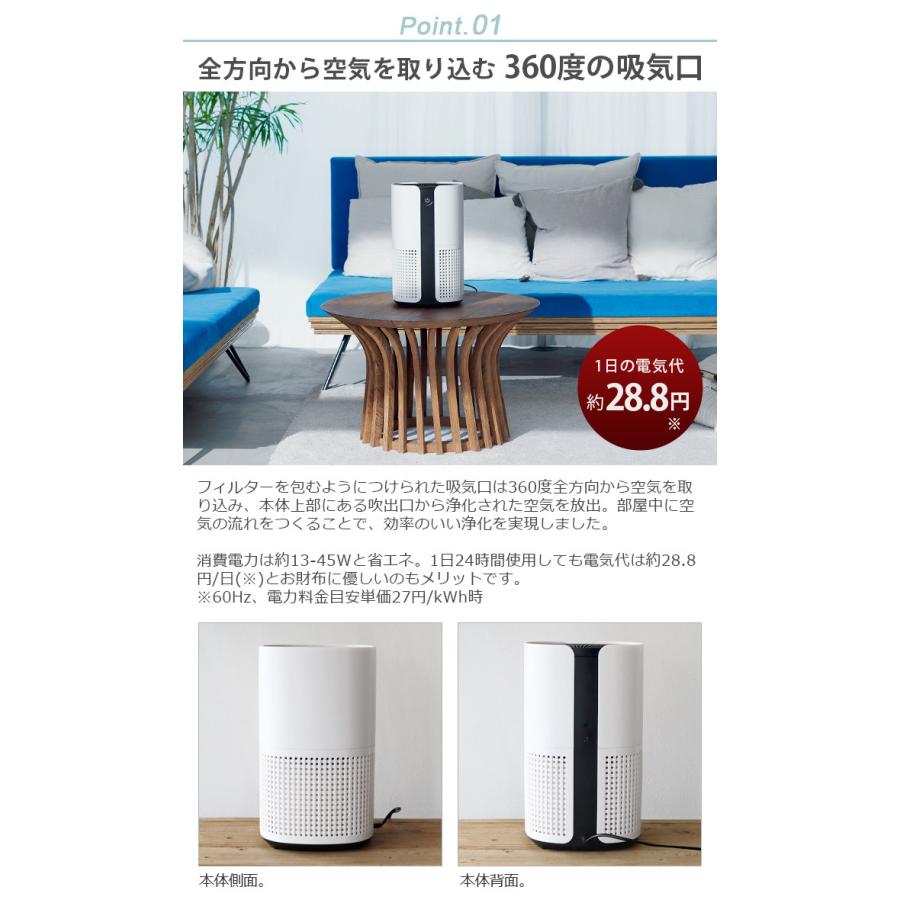 duux 空気清浄機 空気清浄器 18畳 ニオイ PM2.5 花粉 デュクス