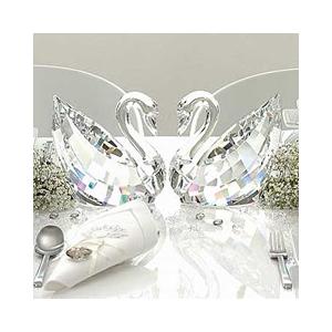 SWAROVSKI（スワロフスキー） クリスタル 白鳥 置物 フィギュア スワン