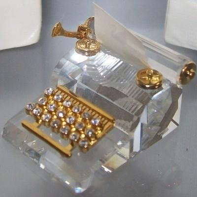 スワロフスキー Swarovski 2004年 廃盤品 『タイプライター, ゴールド