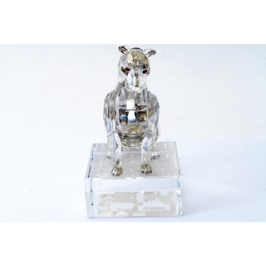 スワロフスキー Swarovski クリスタル 置物 犬 『Chinese Zodiac