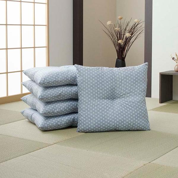 座布団 5個セット 55 59 銘仙判 日本製 おしゃれ 5枚 5点 ざぶとん 和