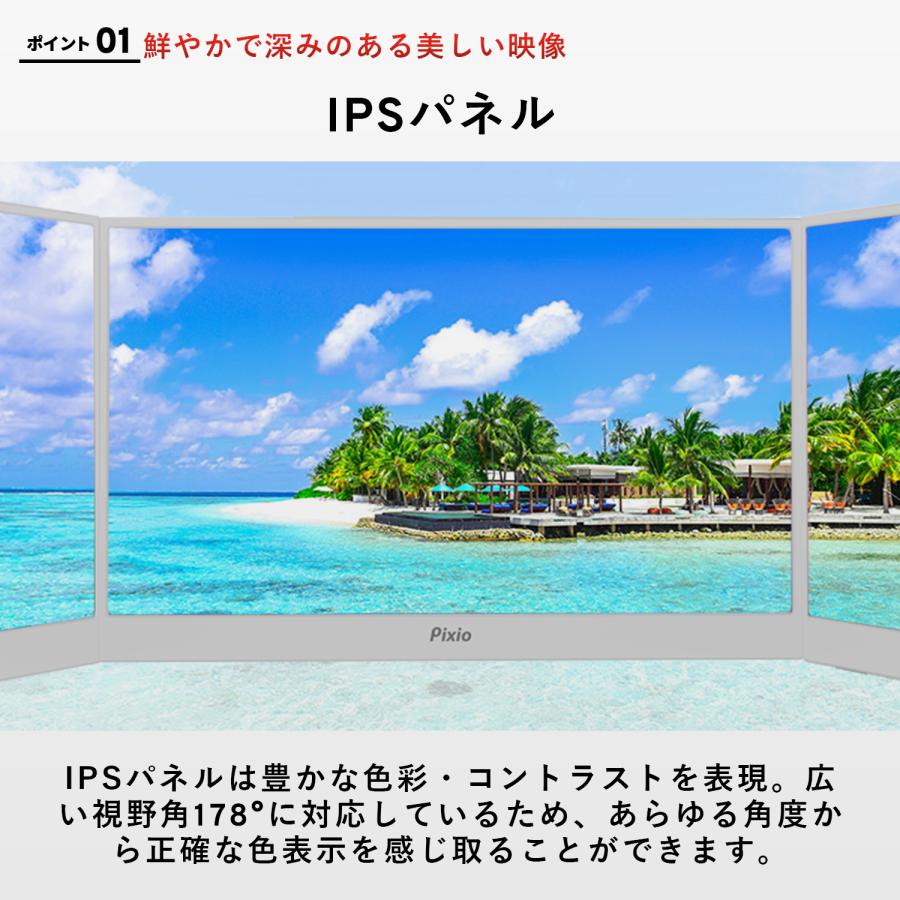 Pixio モバイルモニター ポータブルモニター PX160WAVE 15.6インチ