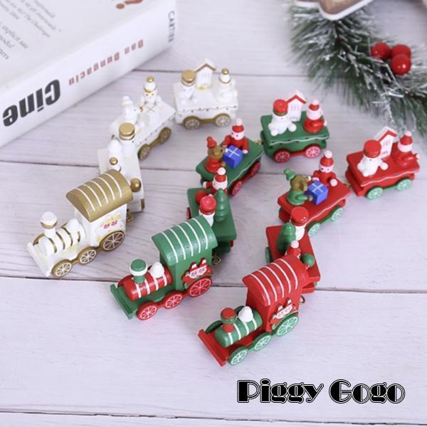 クリスマス 列車 サンタ レッドorグリーン オーナメント 置物 箱付き