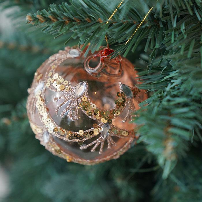 クリスマス ツリー 飾り オーナメント 北欧 SHISHI ガラスボール