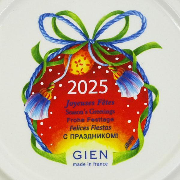 2025 ジアン クリスマスプレートイヤープレート ファンタジー レッド