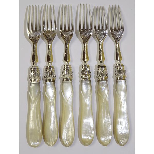 シェフィールド デザートフォークナイフ 12Pセット マザーオブパール