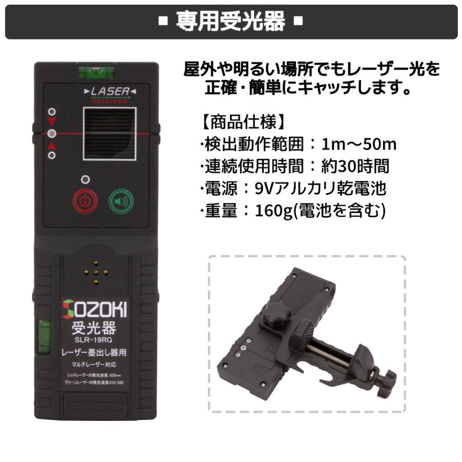 SOZOKI フルライン 電子整準 グリーン レーザー墨出し器 SLH-798GE