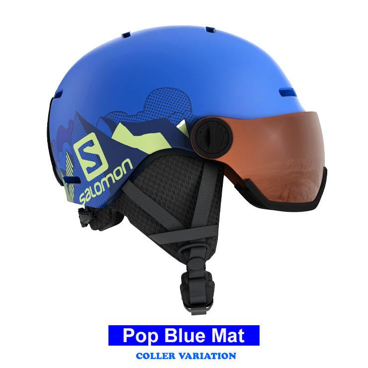 SALOMON（サロモン） キッズ ヘルメット GROM VISOR バイザー付き