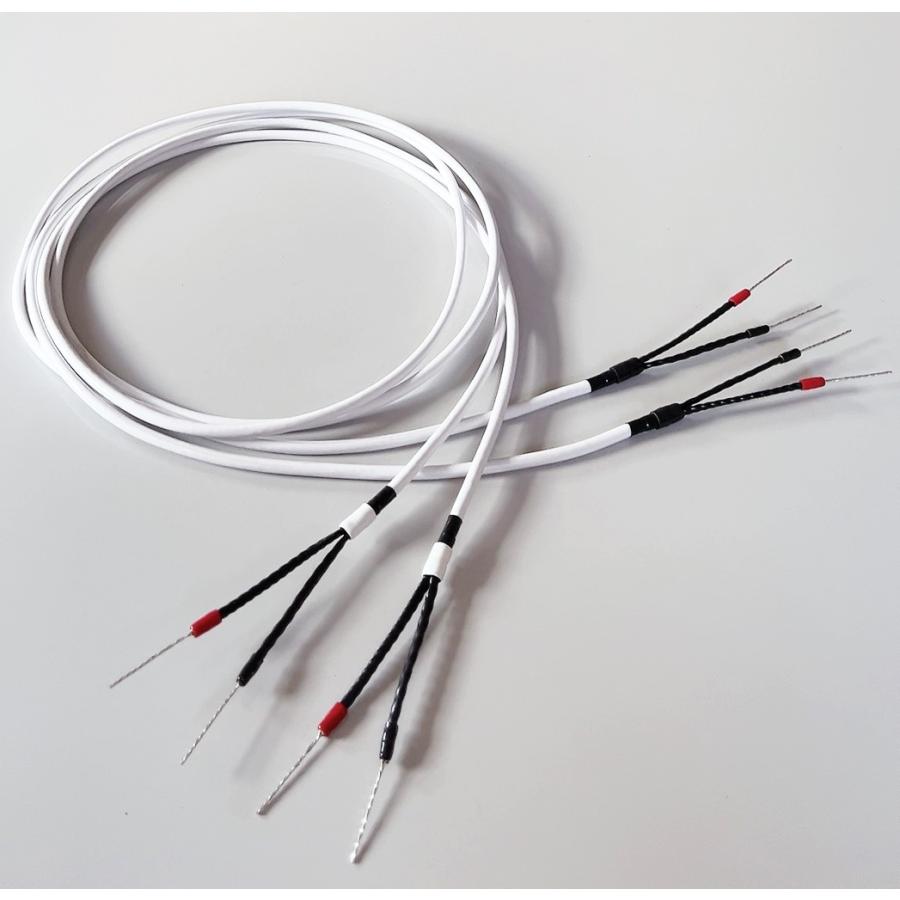 新品☆スピーカーケーブル2mペア☆RE-3W☆独立多芯＆小口径単線の強力