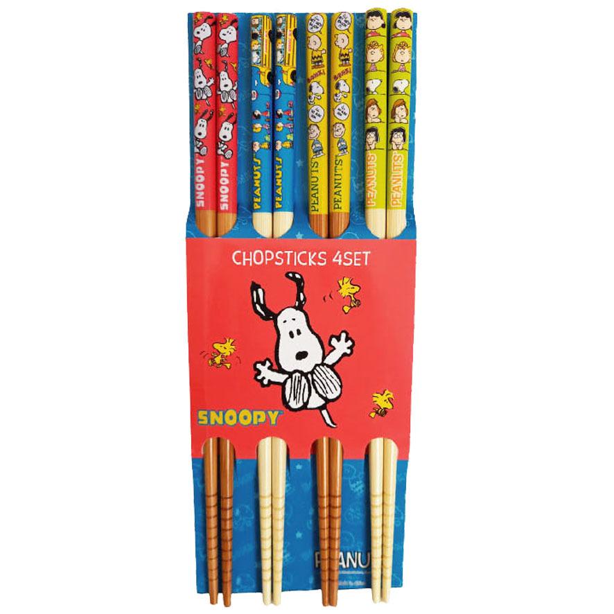 SNOOPY（スヌーピー） おはし かわいい グッズ お箸 4膳セット