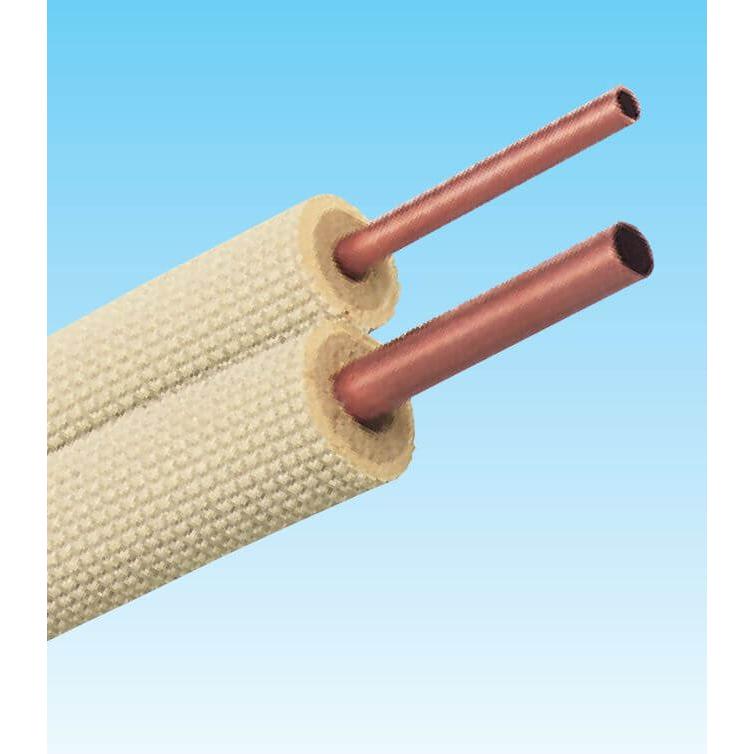 ペアコイル 2分4分 20M エアコン配管用被覆銅管 空調用 冷媒管 : E