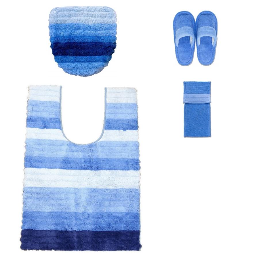 オカ トイレマットセット 4点 耳長 ロング トイレマット (104×70cm