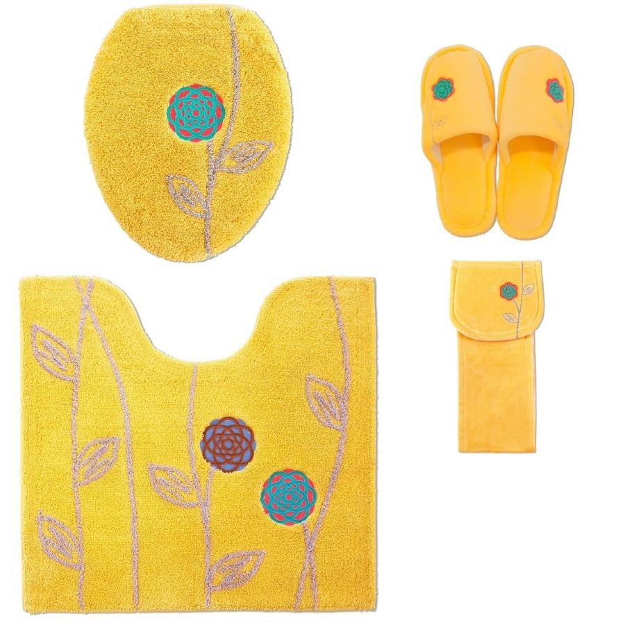 オカ トイレマットセット 北欧 おしゃれ 風水 4点 60×64cm セット 4点