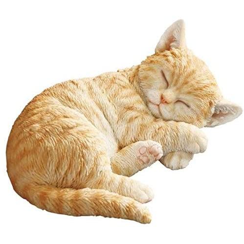 愛らしい猫の置物 眠り猫223 気持ちよさそうに眠るとってもかわいい