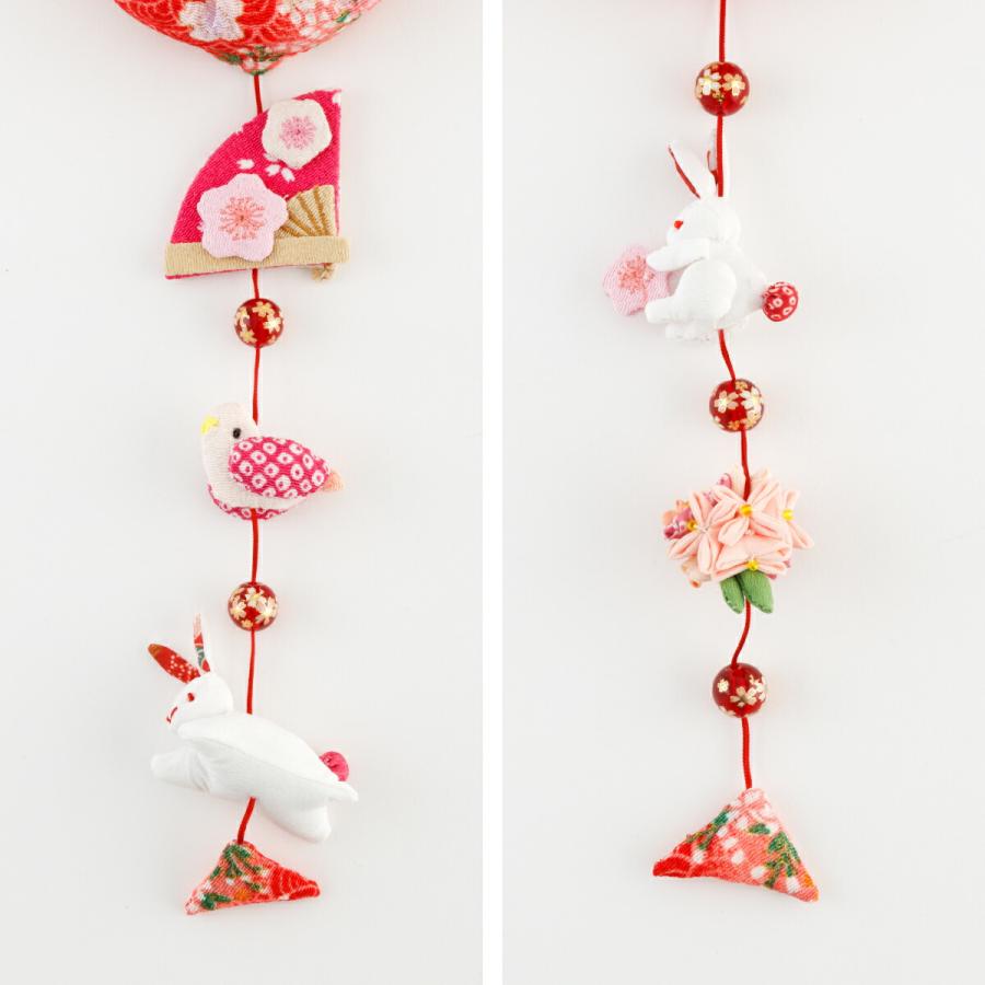 つるし雛 吊るし雛 雛人形 ひな人形 お雛様 ミニうさぎっ子 赤