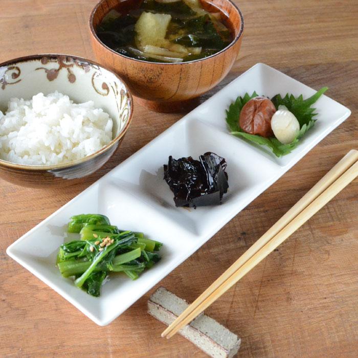 森修焼（しんしゅうやき） 三連プレート（三連皿） : プレマシャンティ