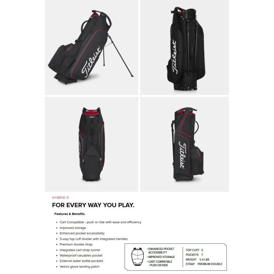 Titleist（タイトリスト） 一部即納可！Titleist 2026 Hybrid 5 Stand