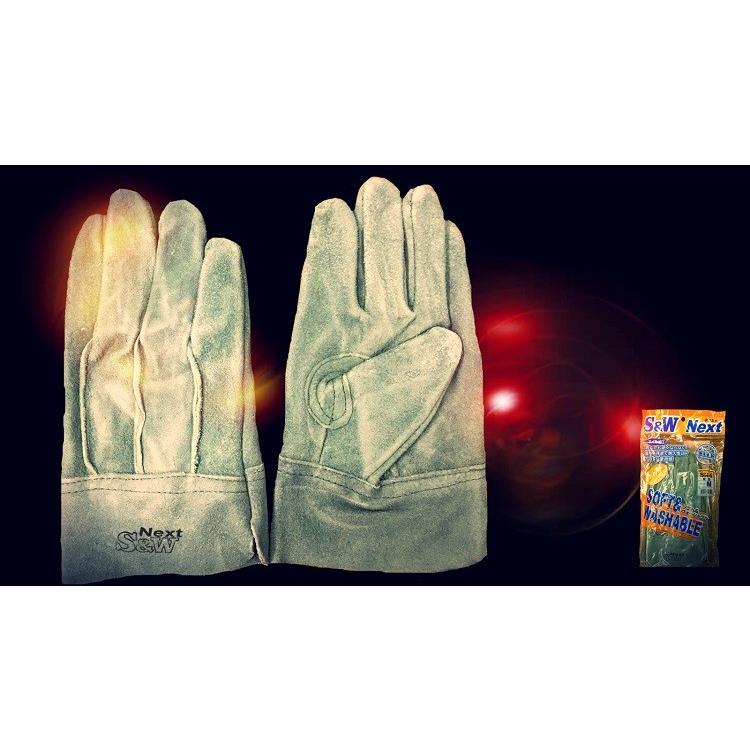 10双セット SN-6 富士グローブ S&W Next オイル加工 背縫 作業用 革