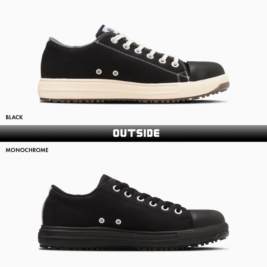 安全靴 EEE相当 コンバース ローカット オールスター PS OX 黒 シュー