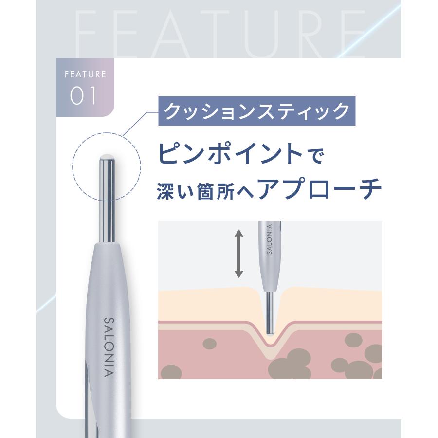 SALONIA（サロニア） フェイスカレントポインター ペン型美顔器 美顔器
