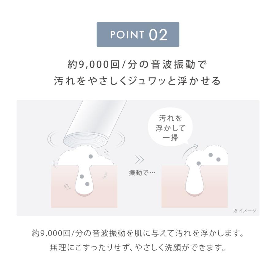 SALONIA（サロニア） イオン フェイシャルブラシ 電動 洗顔ブラシ