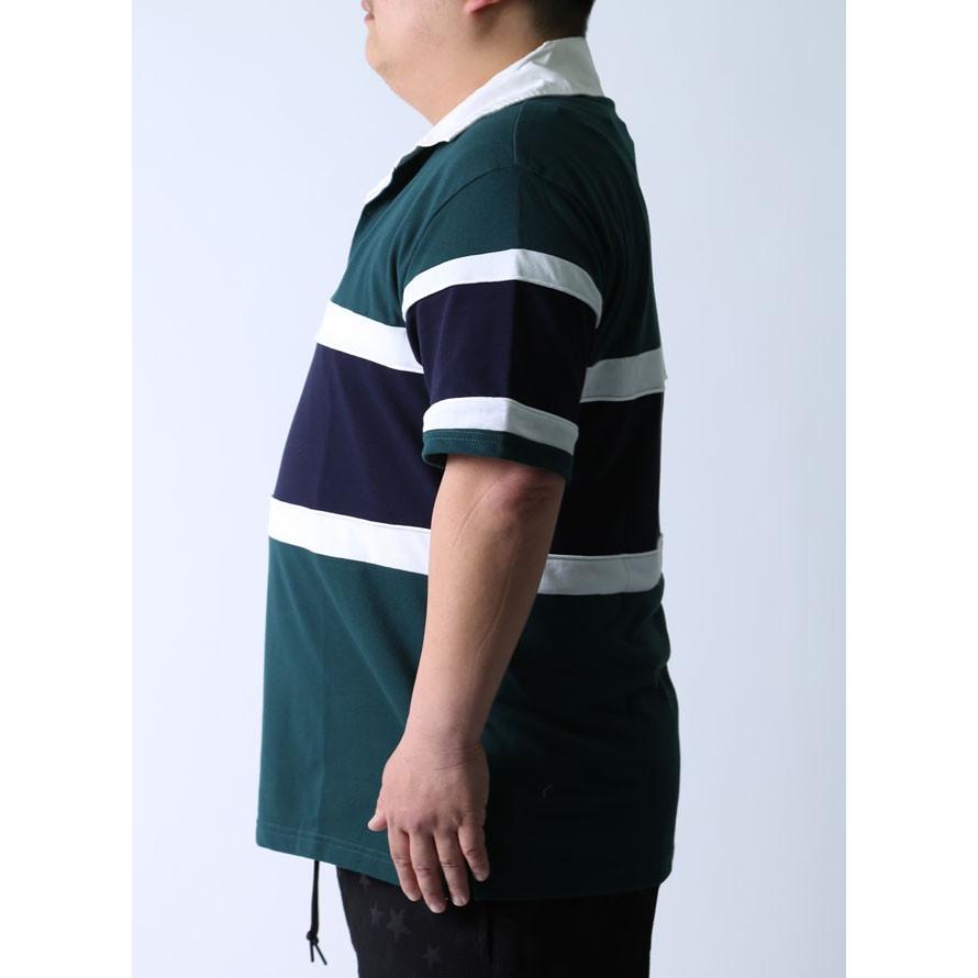 adidas（アディダス） 大きいサイズ ラガーシャツ メンズ カノコ