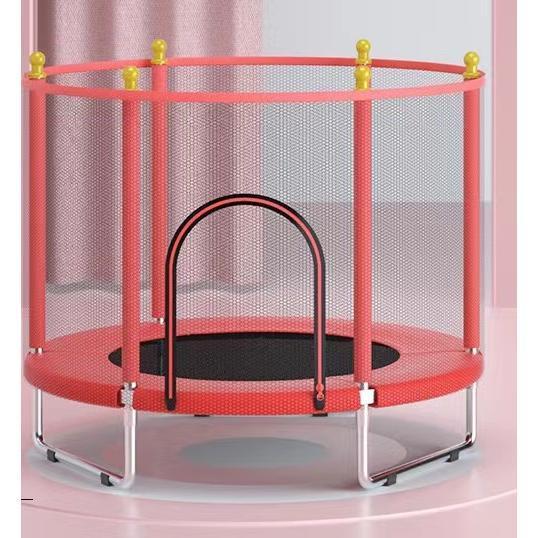 トランポリン ネット付き 子ども 子供用 大型 安全 室内 静音 6本脚 丸
