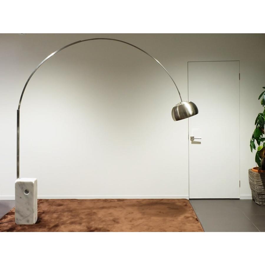 アルコランプ ホワイト フロアライト 天然大理石 LED電球対応 フロア