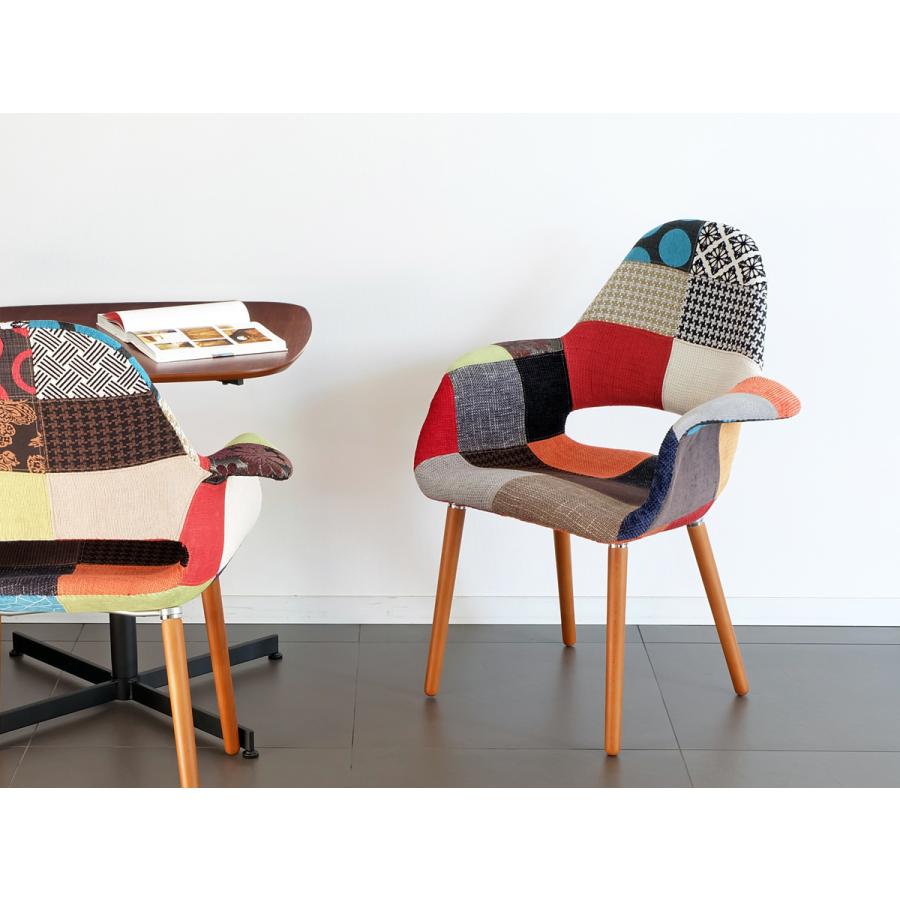 オーガニックチェア パッチワーク イームズ エーロ・サーリネン 椅子