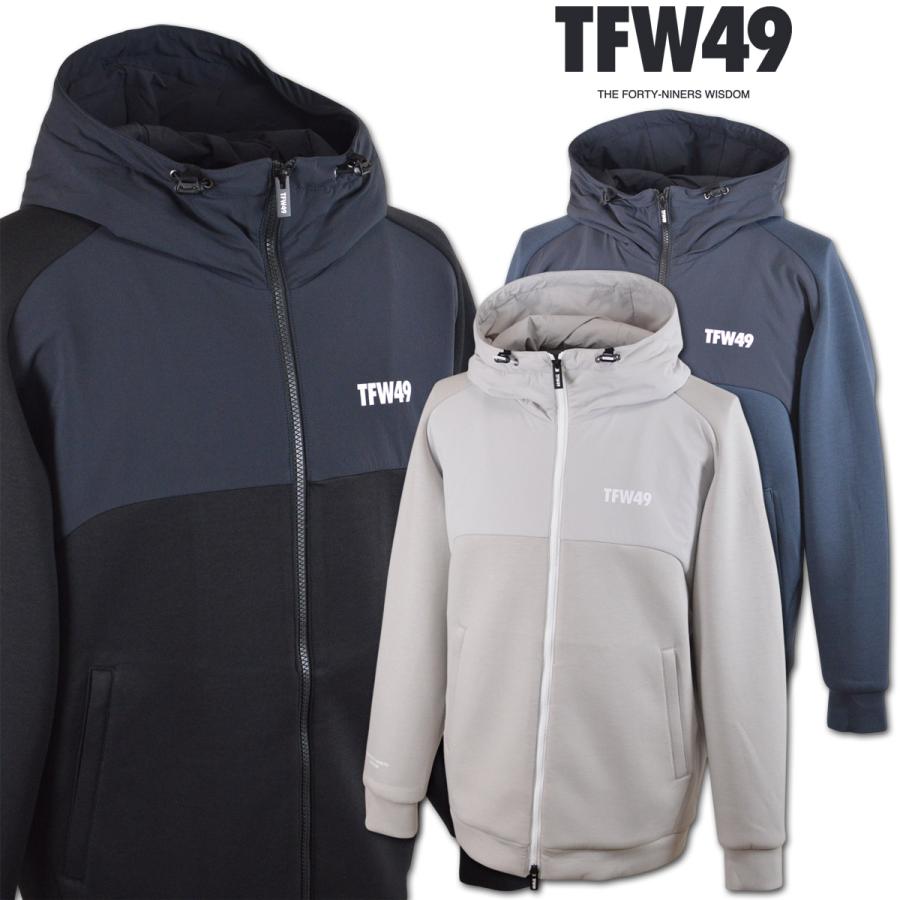 TFW49 パーカーブルゾン ゴルフウェア メンズ アウター 秋冬用 冬 黒