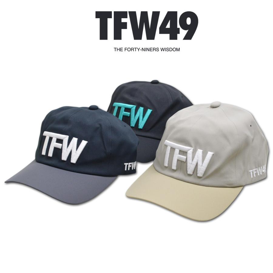 TFW49 キャップ帽子 ゴルフウェア メンズ TFW 6P CAP キャップ 帽子 黒
