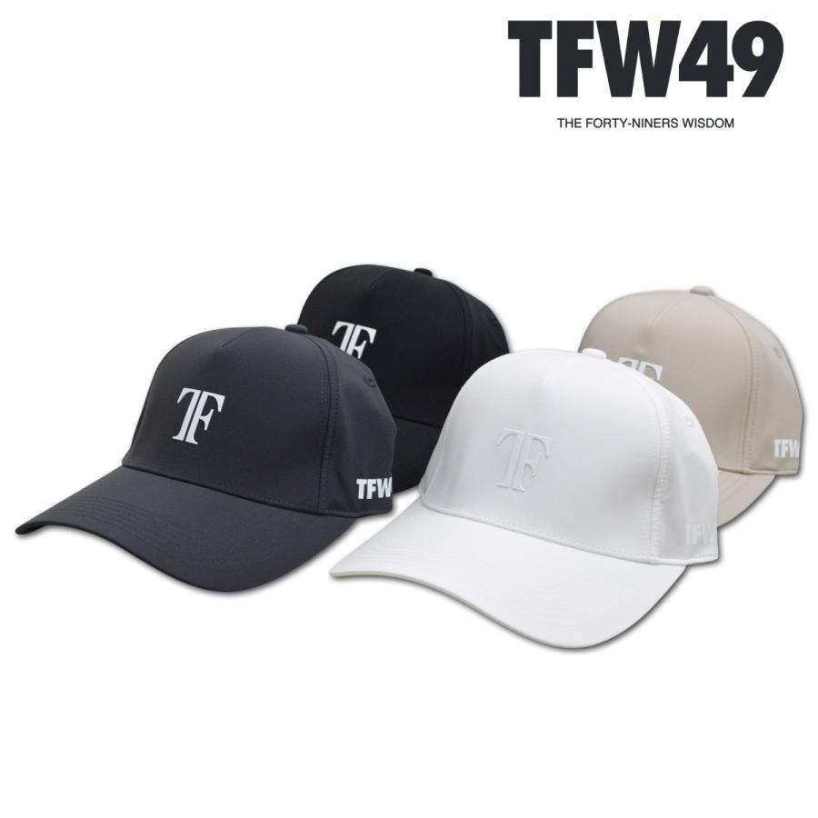 TFW49 キャップ帽子 ゴルフウェア メンズ 黒 白 ベージュ チャコール