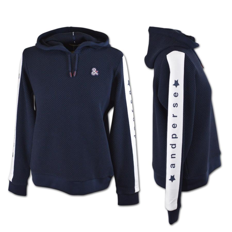 and per se（アンパスィ） パーカー レディース プルオーバー ブルゾン