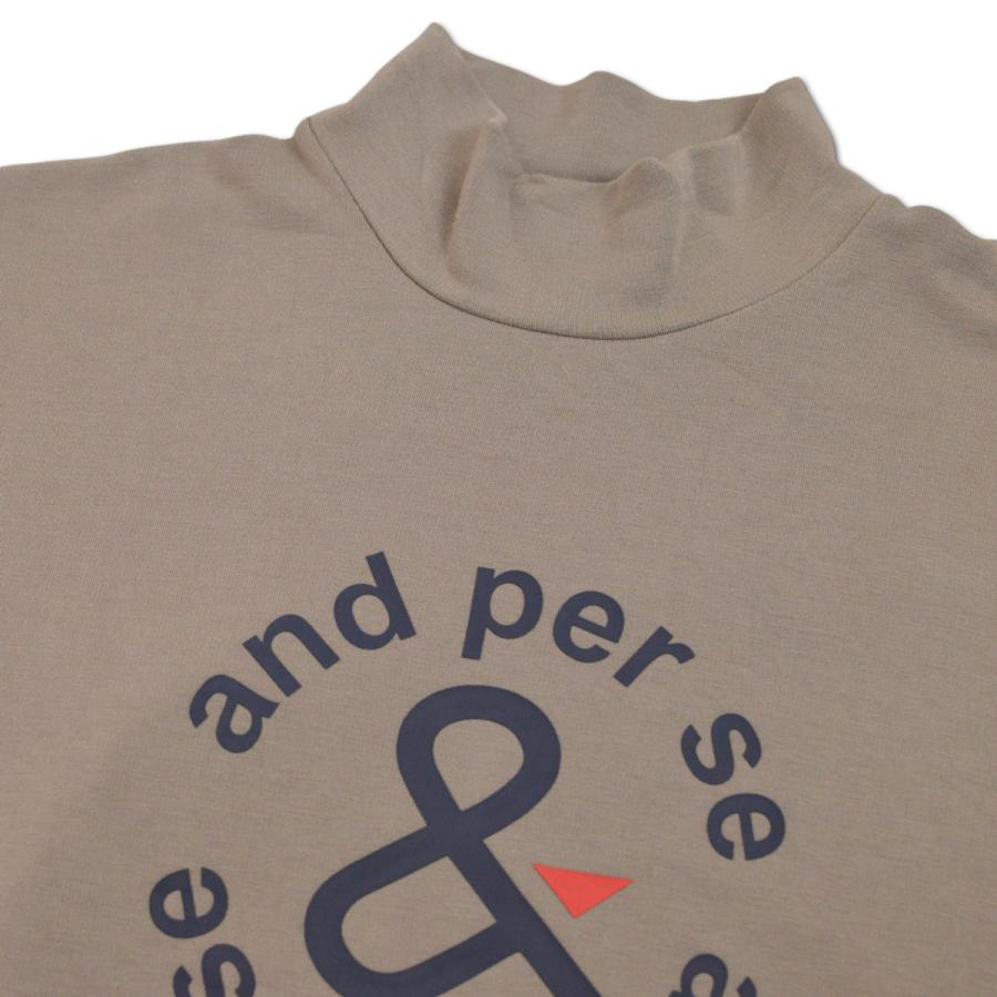 and per se（アンパスィ） 長袖ハイネックシャツ メンズ アウトレット