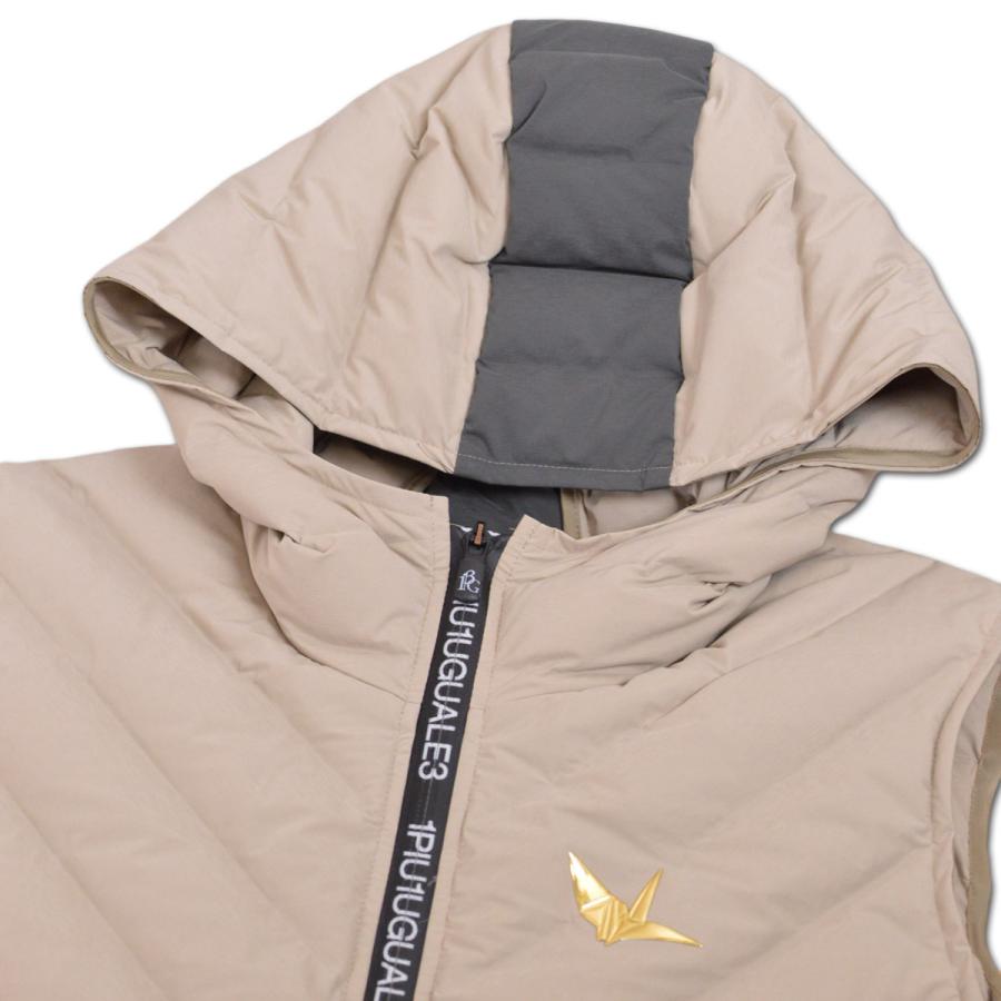 1PIU1UGUALE3 GOLF ダウンベスト メンズ ウノピュウノウグァーレトレ