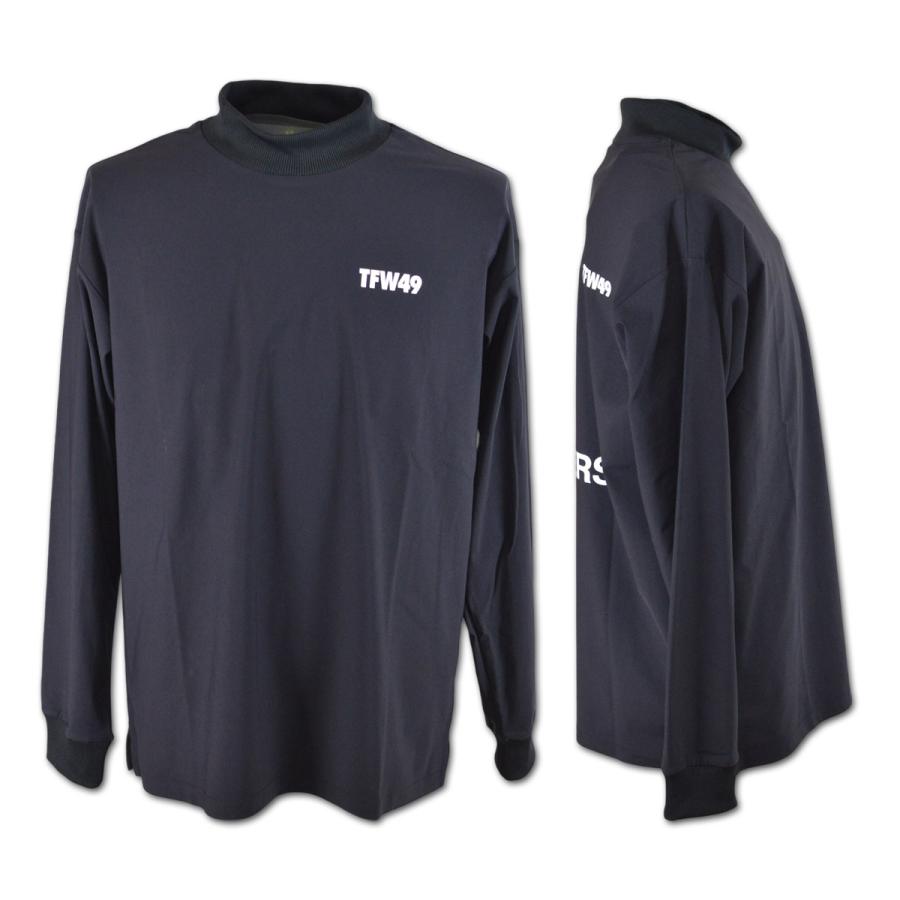 TFW49 長袖ハイネックシャツ ゴルフウェア メンズ 秋冬用 白 グリーン