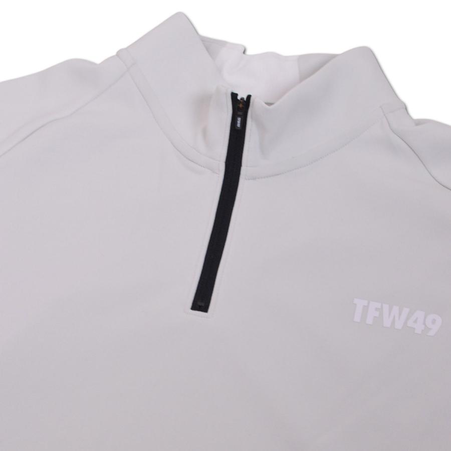 TFW49 長袖ハーフジップシャツ ゴルフウェア メンズ 秋冬用 紺 ライト