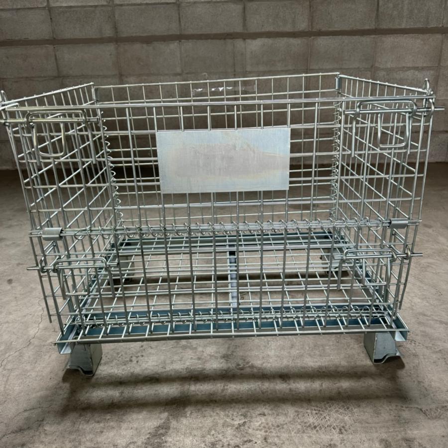 中古 メッシュパレット 800×600×500 網カゴ 網パレット 鉄