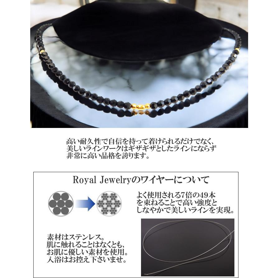 18金 k18 18k ネックレス メンズ ゴールド ブラックダイヤモンドカラー