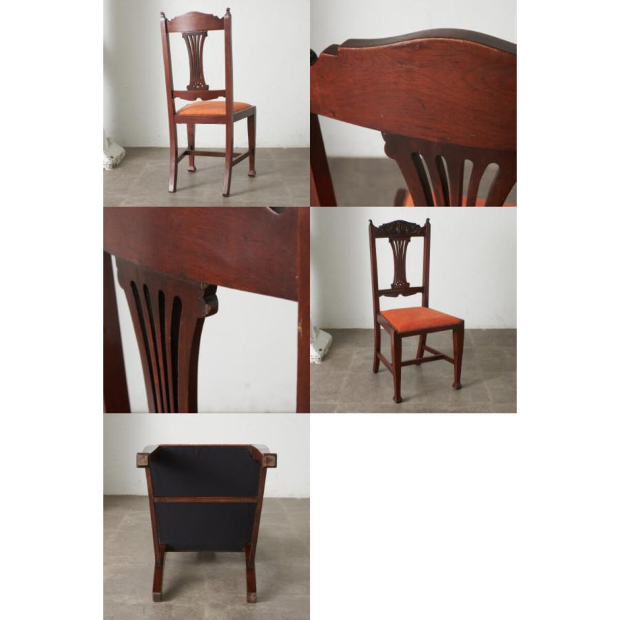 IZ82615N☆張替済 英国 アンティーク エドワーディアン ダイニング