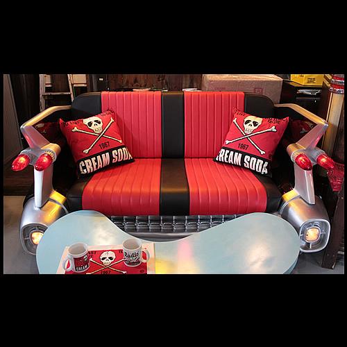 クリームソーダ（CREAM SODA） ◇CS 角ドクロクッションカバー