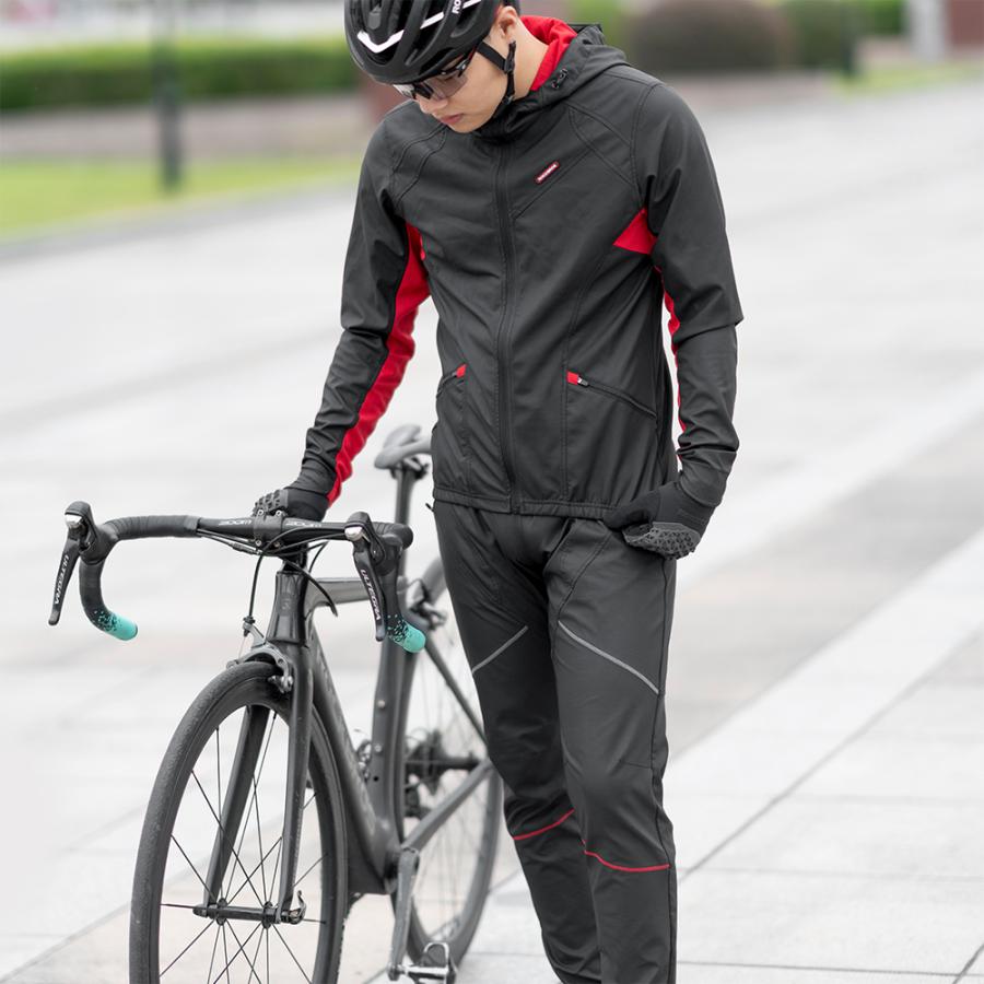 ROCKBROS サイクリングジャケット パンツ セットアップ 上下 春秋冬