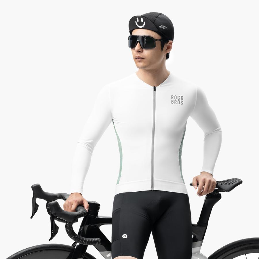 ROCKBROS サイクルジャージ 春夏 長袖 サイクルウェア サイクリング