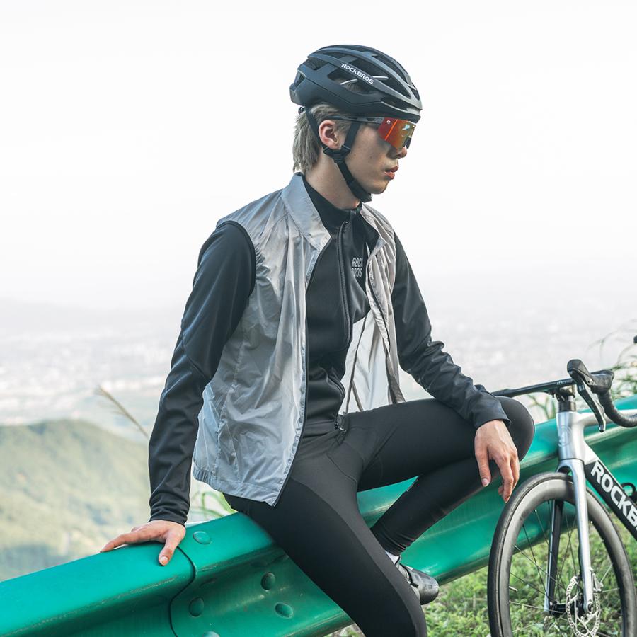 ROCKBROS スポーツベスト スポーツ ウェア ベスト ジレ 春 夏 防風